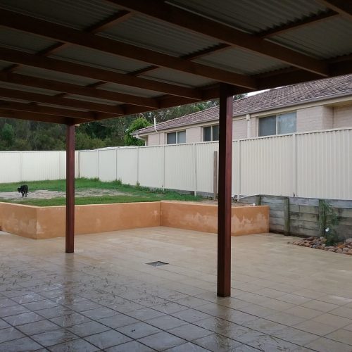 Roof Extension with Timber posts and beams