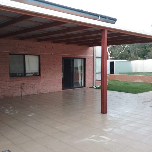 Roof Extension with Timber posts and beams