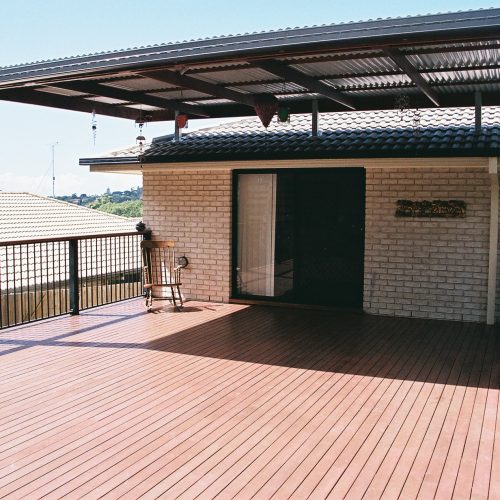 Timber Deck with Roof